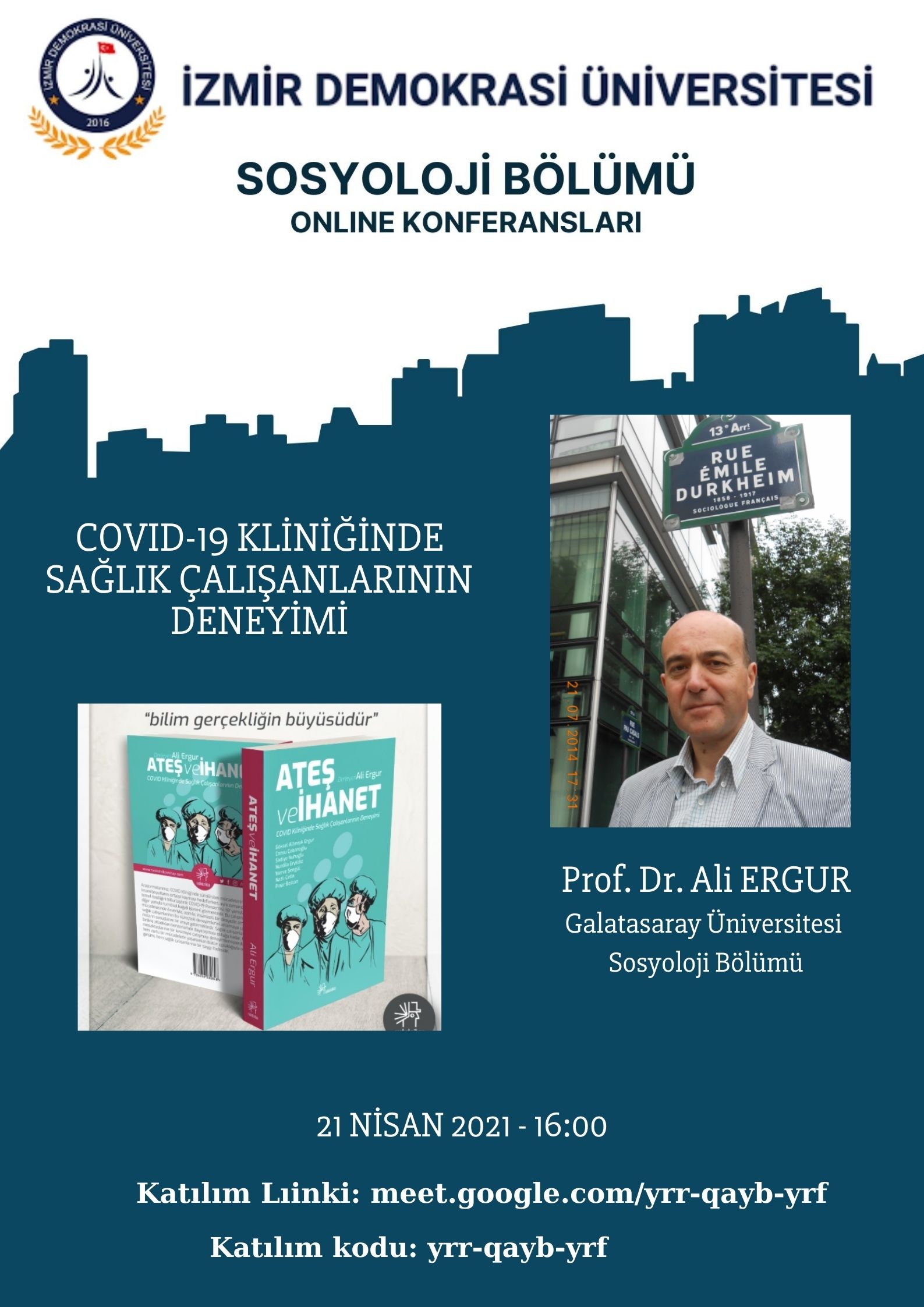 İzmir Demokrasi Üniversitesi Sosyoloji Bölümü Konferansları